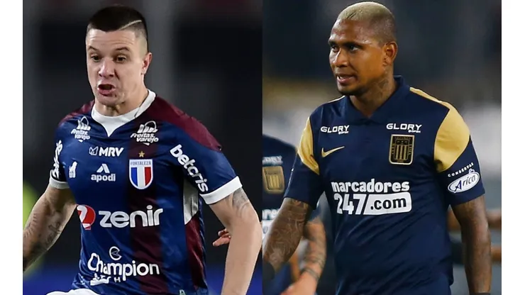 Renato Kayzer of Fortaleza and Arley Rodriguez of Alianza Lima