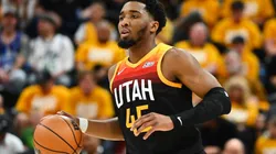 Donovan Mitchell of the Utah Jazz in action during the Western Conference First Round Playoffs