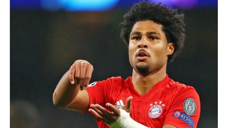 Gnabry of the Bundesliga champions defenders Bayern Munich
