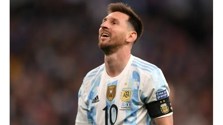 Lionel Messi during the 2022 Finalissima.