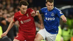 Diogo Jota of Liverpool against Everton