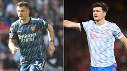 Granit Xhaka and Harry Maguire