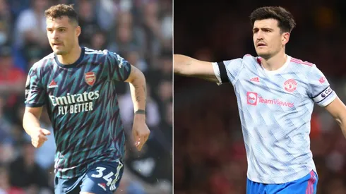 Granit Xhaka and Harry Maguire