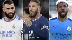 Karim Benzema, Sergio Ramos, and Sergio Ageuro