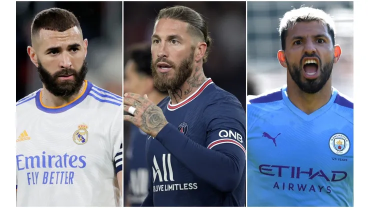 Karim Benzema, Sergio Ramos, and Sergio Ageuro