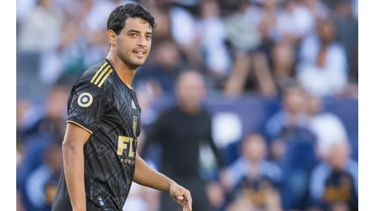 Carlos Vela of Los Angeles FC during a game between Los Angeles FC and Los Angeles Galaxy