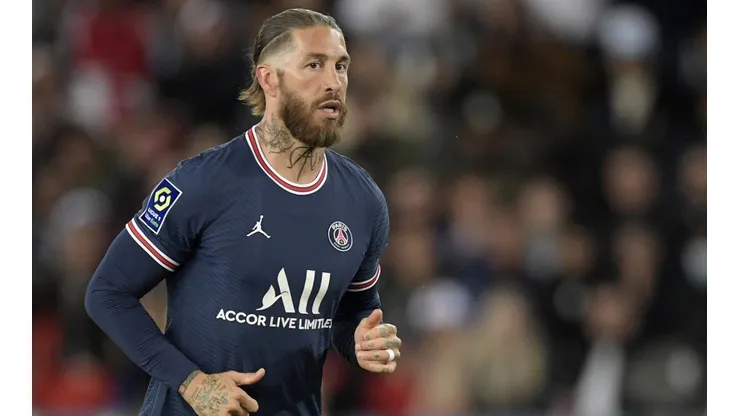 Sergio Ramos of Paris Saint-Germain during a French Ligue 1 match