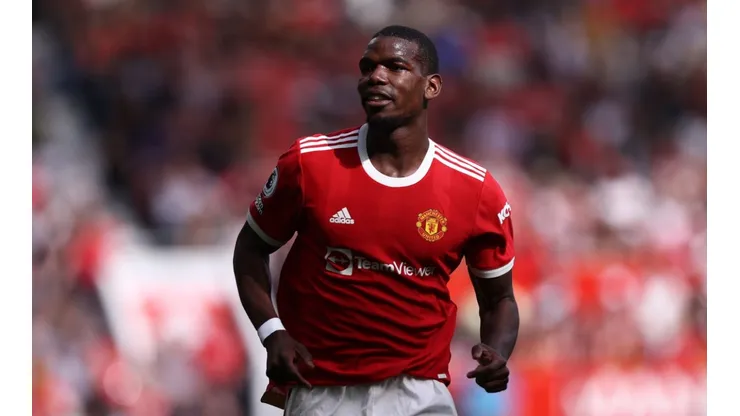 Paul Pogba of Manchester United in action during a Premier League Match