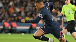 Kylian Mbappe of Paris Saint-Germain in action during the French Ligue 1 football match