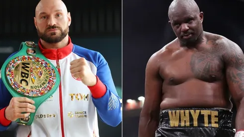 Tyson Fury (left) and Dillian Whytre (right)