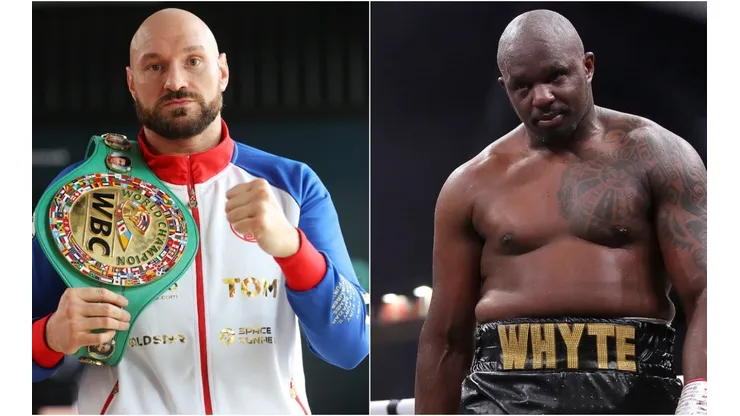 Tyson Fury (left) and Dillian Whytre (right)