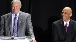 Jerry West and Kareem Abdul-Jabbar