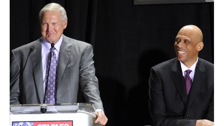 Jerry West and Kareem Abdul-Jabbar