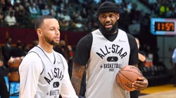 Stephen Curry and LeBron James