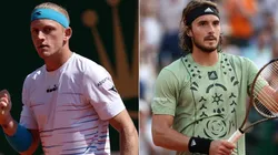 Alejandro Davidovich Fokina (left) and Stefanos Tsitsipas (right)