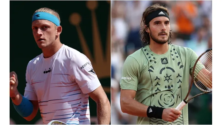 Alejandro Davidovich Fokina (left) and Stefanos Tsitsipas (right)