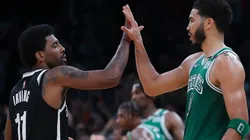 Boston Celtics forward Jayson Tatum and Brooklyn Nets guard Kyrie Irving