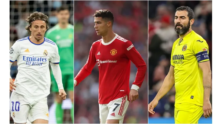 Luka Modric, Cristiano Ronaldo and Raul Albiol