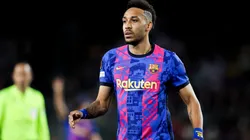 Pierre Emerick Aubameyang during the UEFA Europa League match between FC Barcelona v Eintracht Frankfurt