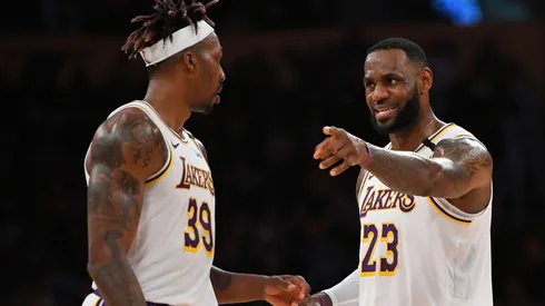 Dwight Howard (left) and LeBron James.