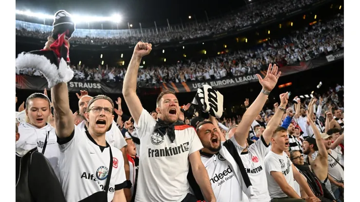 Eintracht Frankfurt fans took over the Camp Nou to witness their team's Europa League win over Barcelona.