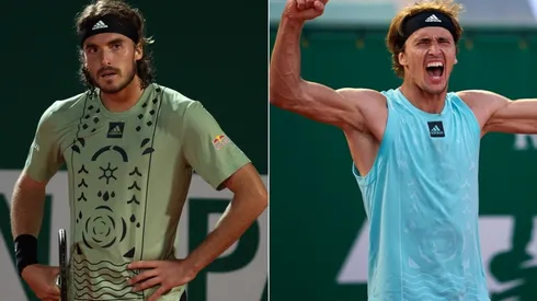 Stefanos Tsitsipas (left) and Alexander Zverev (right)