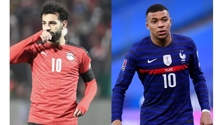 Mohamed Salah and Kylian Mbappé