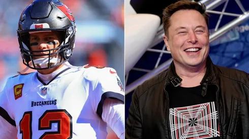 Tom Brady (left) and Elon Musk.