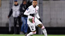Neymar Junior of Paris Saint Germain in action during the Ligue 1 match