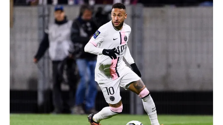 Neymar Junior of Paris Saint Germain in action during the Ligue 1 match
