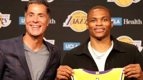 Rob Pelinka and Russell Westbrook