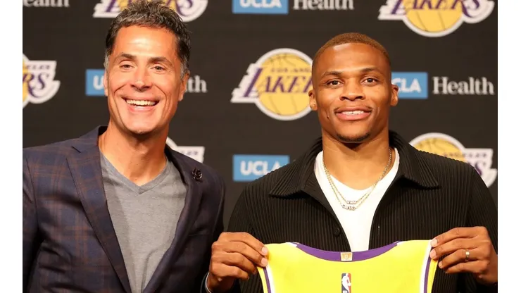 Rob Pelinka and Russell Westbrook