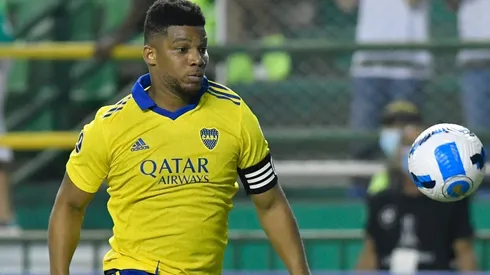 Frank Fabra during the match between Boca Juniors and Deportivo Cali