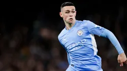 Phil Foden during the match between Manchester City and Atletico Madrid