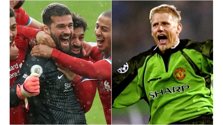 Alisson Becker and Peter Schmeichel