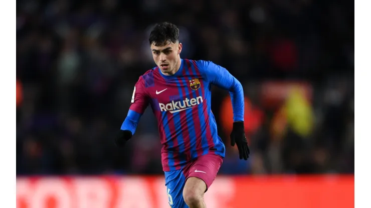 Pedri during the game between Barcelona and Sevilla