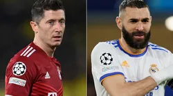 Robert Lewandowski of Bayern and Karim Benzema of Real Madrid