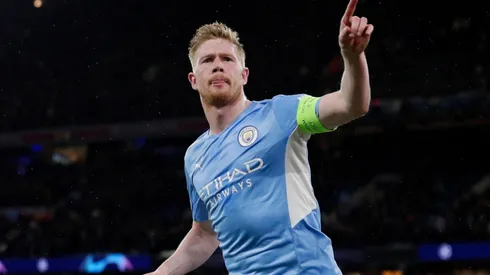 Kevin De Bruyne celebrates