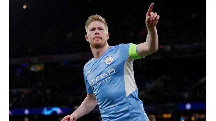 Kevin De Bruyne celebrates