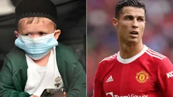 Hasbulla (left) and Cristiano Ronaldo.