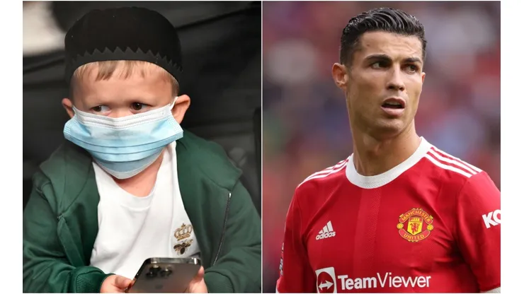 Hasbulla (left) and Cristiano Ronaldo.