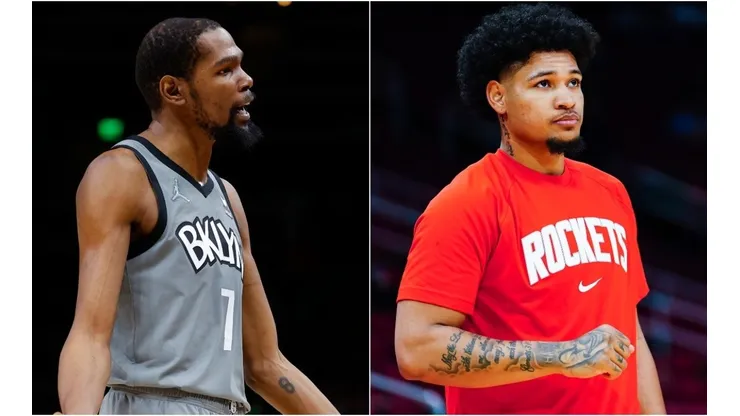 Kevin Durant of the Brooklyn Nets and Kevin Durant of the Brooklyn Nets