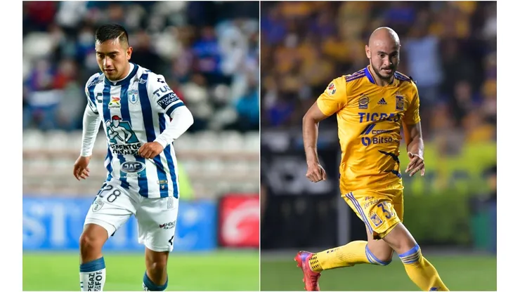 Erick Sanchez of Pachuca (left) and Carlos González of Tigres