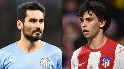 Ilkay Gundogan of Manchester City and Joao Felix of Atletico Madrid.