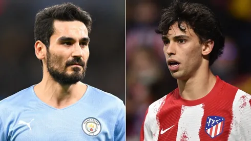 Ilkay Gundogan of Manchester City and Joao Felix of Atletico Madrid.