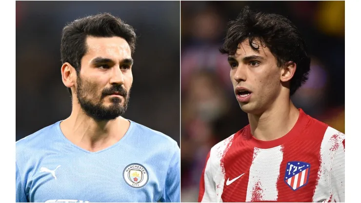 Ilkay Gundogan of Manchester City and Joao Felix of Atletico Madrid.