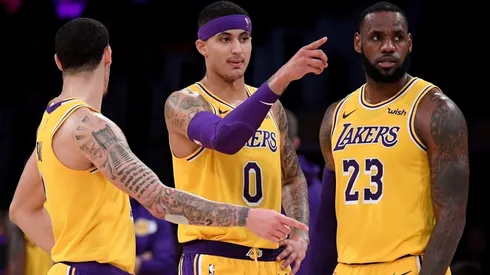 Lonzo Ball, Kyle Kuzma, LeBron James