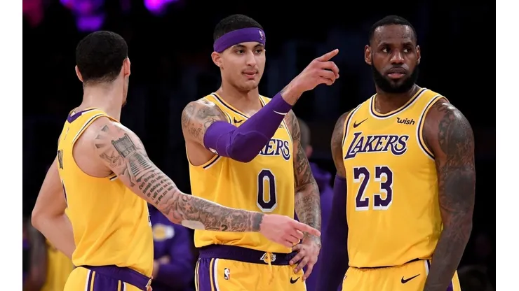 Lonzo Ball, Kyle Kuzma, LeBron James