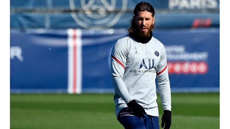 Sergio Ramos in training