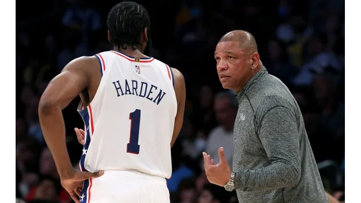 Doc Rivers and James Harden